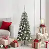 Image de vidaXL Sapin de Noël artificiel Vert 120 cm PVC, plastique et acier