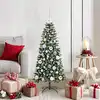 Image de vidaXL Sapin de Noël artificiel Vert 120 cm PVC, plastique et acier