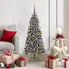 Image de vidaXL Sapin de Noël artificiel Vert 120 cm PVC, plastique et acier