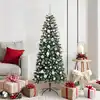 Image de vidaXL Sapin de Noël artificiel Vert 150 cm PVC, plastique et acier