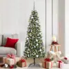 Image de vidaXL Sapin de Noël artificiel Vert 180 cm PVC, plastique et acier