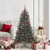 Image de vidaXL Sapin de Noël artificiel Vert 150 cm PVC, plastique et acier