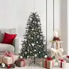 Image de vidaXL Sapin de Noël artificiel Vert 150 cm PVC, plastique et acier