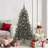 Image de vidaXL Sapin de Noël artificiel Vert 150 cm PVC, plastique et acier