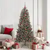 Image de vidaXL Sapin de Noël artificiel Vert 180 cm PVC, plastique et acier