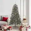 Image de vidaXL Sapin de Noël artificiel Vert 180 cm PVC, plastique et acier