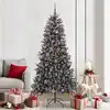Image de vidaXL Sapin de Noël artificiel Vert 210 cm PVC, plastique et acier