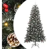 Image de vidaXL Sapin de Noël artificiel Vert 240 cm PVC, plastique et acier