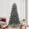 Image de vidaXL Sapin de Noël artificiel Vert 240 cm PVC, plastique et acier