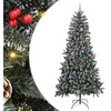 Image de vidaXL Sapin de Noël artificiel Vert 240 cm PVC, plastique et acier