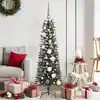 Image de vidaXL Sapin de Noël artificiel Vert 120 cm PVC, plastique et acier