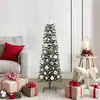 Image de vidaXL Sapin de Noël artificiel Vert 120 cm PVC, plastique et acier