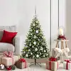 Image de vidaXL Arbre de Noël artificiel à charnières 150 LED Vert 120 cm