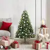Image de vidaXL Arbre de Noël artificiel à charnières 150 LED Vert 120 cm