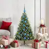 Image de vidaXL Arbre de Noël artificiel à charnières 150 LED Vert 120 cm