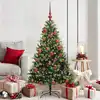 Image de vidaXL Arbre de Noël artificiel à charnières 150 LED Vert 150 cm