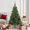 Image de vidaXL Arbre de Noël artificiel à charnières 150 LED Vert 150 cm