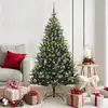 Image de vidaXL Arbre de Noël artificiel à charnières 150 LED Vert 150 cm