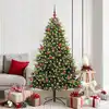 Image de vidaXL Arbre de Noël artificiel en silicone flexible 300 LEDs Vert