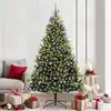 Image de vidaXL Arbre de Noël artificiel en silicone flexible 300 LEDs Vert