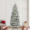 Image de vidaXL Sapin de Noël artificiel avec 300 LED avec support Blanc 240 cm