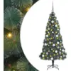 Image de vidaXL Arbre de Noël artificiel pré-éclairé avec ensemble de boules