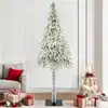 Image de vidaXL Sapin de Noël avec 300 LED Blanc 210 cm PE et Acier