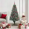 Image de vidaXL Sapin de Noël artificiel Vert 150 cm PVC, Acier et Plastique