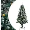 Image de vidaXL Sapin de Noël artificiel Vert 150 cm PVC, Acier et Plastique