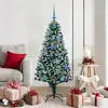 Image de vidaXL Sapin de Noël artificiel Vert 150 cm PVC, Acier et Plastique