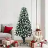Image de vidaXL Sapin de Noël artificiel Vert 180 cm PVC, Acier et Plastique