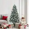 Image de vidaXL Sapin de Noël artificiel Vert 180 cm PVC, Acier et Plastique