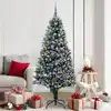 Image de vidaXL Sapin de Noël artificiel Vert 180 cm PVC, Acier et Plastique