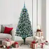 Image de vidaXL Sapin de Noël artificiel Vert 180 cm PVC, Acier et Plastique