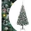 Image de vidaXL Sapin de Noël artificiel Vert 210 cm PVC, Acier et Plastique