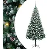 Image de vidaXL Sapin de Noël artificiel Vert 210 cm PVC, Acier et Plastique