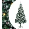 Image de vidaXL Sapin de Noël artificiel Vert 210 cm PVC, Acier et Plastique