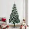 Image de vidaXL Sapin de Noël artificiel Vert 240 cm PVC, Acier et Plastique