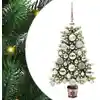 Image de vidaXL Sapin de Noël avec 150 LED avec support Vert 65 cm PE