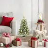 Image de vidaXL Sapin de Noël avec 150 LED avec support Vert 65 cm PE