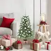 Image de vidaXL Sapin de Noël avec 150 LED avec support Vert 90 cm PE