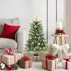 Image de vidaXL Sapin de Noël avec 150 LED avec support Vert 90 cm PE