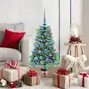 Image de vidaXL Sapin de Noël avec 150 LED avec support Vert 90 cm PE