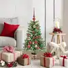 Image de vidaXL Sapin de Noël avec 150 LED avec support Vert 90 cm PE
