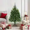 Image de vidaXL Sapin de Noël avec 150 LED avec support Vert 120 cm PE
