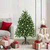 Image de vidaXL Sapin de Noël avec 150 LED avec support Vert 120 cm PE