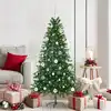 Image de vidaXL Sapin de Noël avec 150 LED avec support Vert 150 cm PE