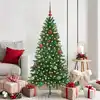 Image de vidaXL Sapin de Noël avec 150 LED avec support Vert 150 cm PE