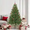 Image de vidaXL Sapin de Noël avec 300 LED avec support Vert 180 cm PE