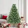 Image de vidaXL Sapin de Noël avec 300 LED avec support Vert 180 cm PE